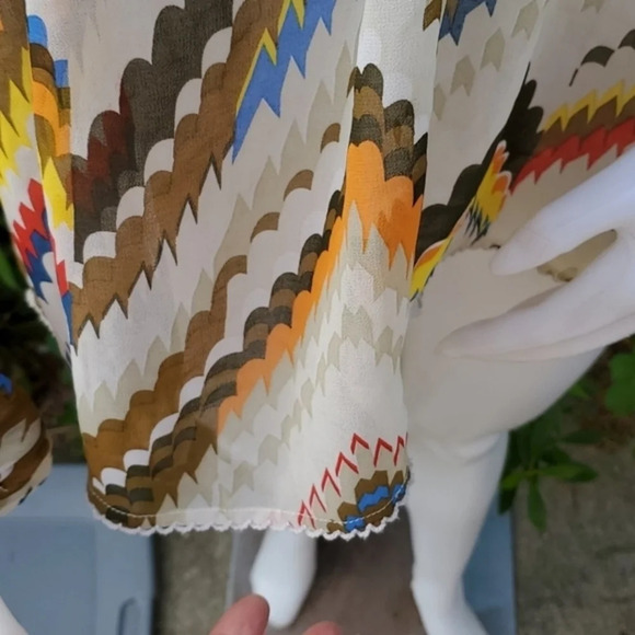 Umgee lacy boho sheer top L - Picture 2 of 11